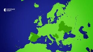 El mapa que mostr&oacute; FIFA durante el sorteo