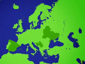 El mapa que mostró FIFA durante el sorteo El mapa que mostró FIFA durante el sorteo