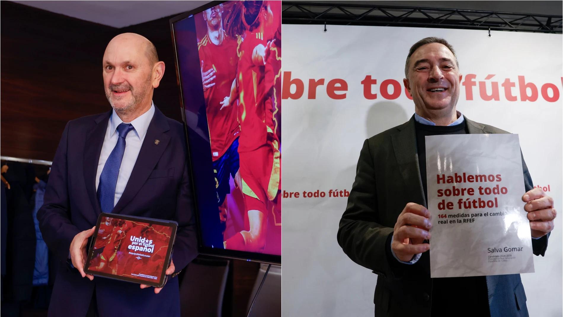 Rafel Louzán y Salvador Gomar, candidatos a la presidencia de la RFEF Rafel Louzán y Salvador Gomar, candidatos a la presidencia de la RFEF