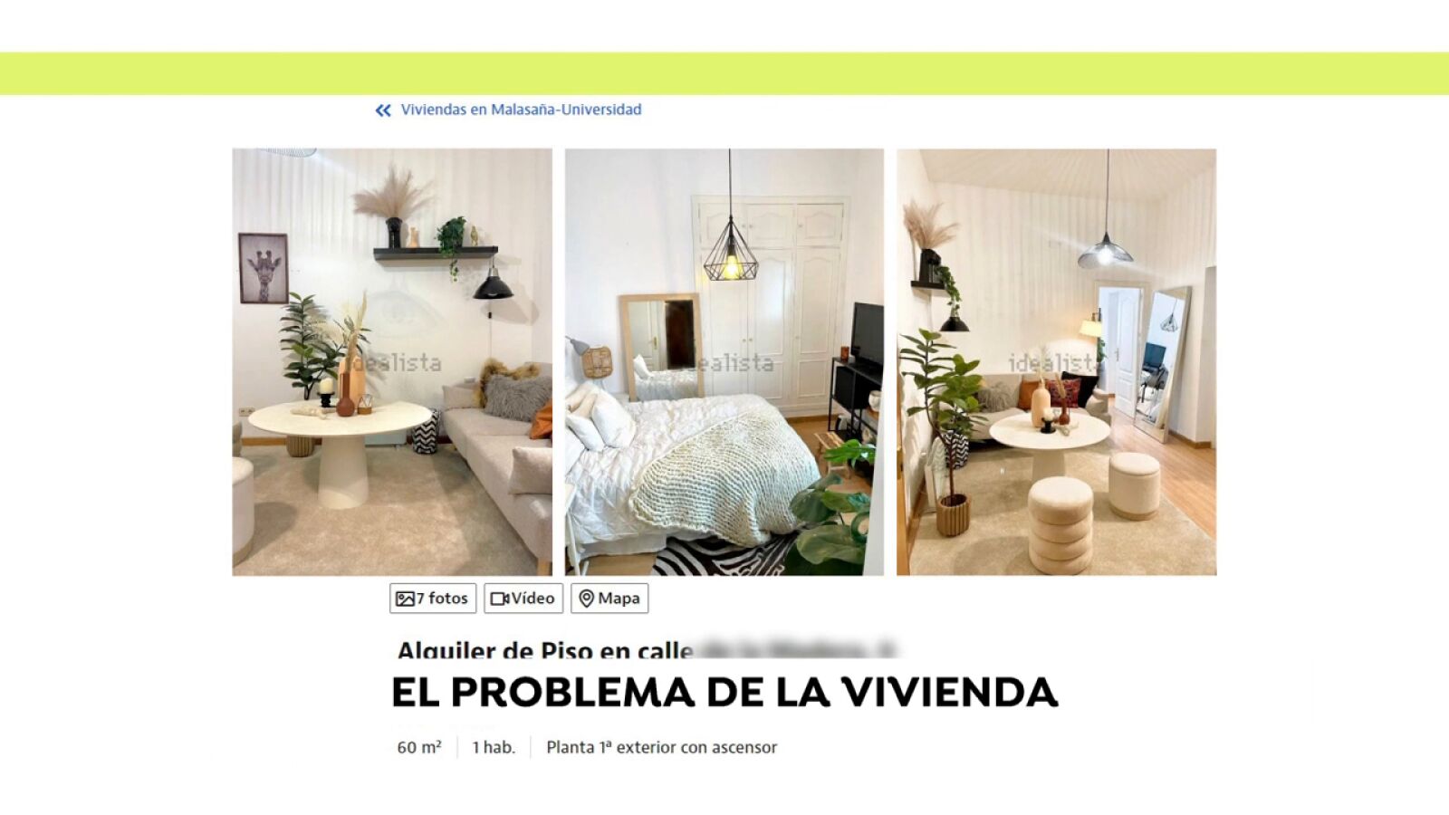 El imposible mercado de la vivienda: zulos de menos de 30 metros cuadrados por casi 1.000 euros 