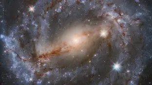 Imagen de la galaxia NGC 5643 captada por el telescopio espacial Hubble. Imagen de la galaxia NGC 5643 captada por el telescopio espacial Hubble.