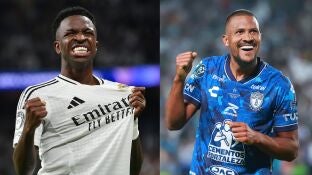 Vinicius Jr (Real Madrid) y Salomon Rond&oacute;n (Pachuca)