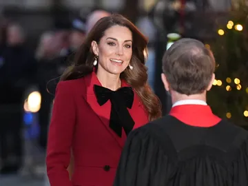 Look navideño de Kate Middleton Look navideño de Kate Middleton