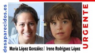 Fotograf&iacute;a de la madre e hija desaparecidas
