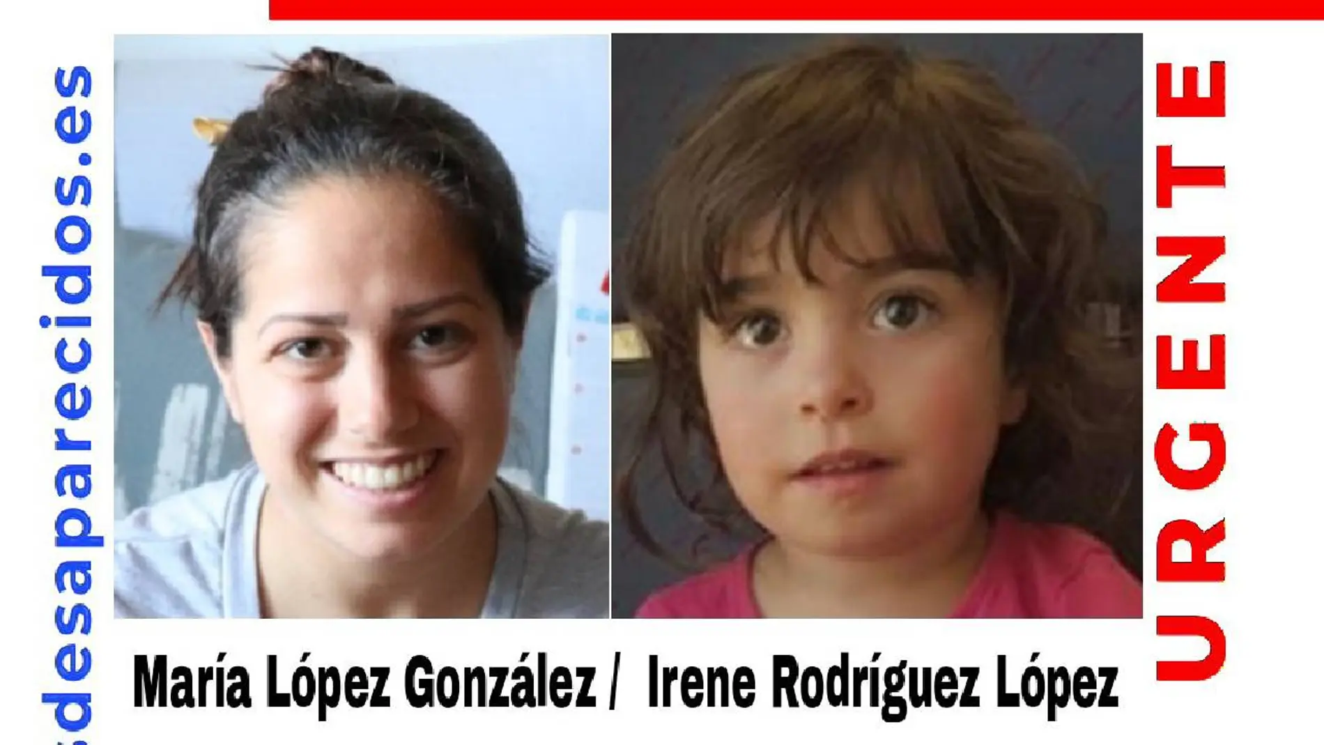 Fotografía de la madre e hija desaparecidas Fotografía de la madre e hija desaparecidas