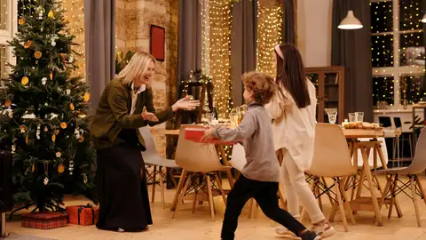 Un hogar con ambiente de Navidad Un hogar con ambiente de Navidad