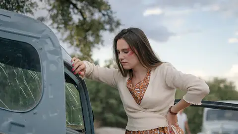 Isabel Moreno en el set del capítulo 207 de Sueños de libertad Isabel Moreno en el set del capítulo 207 de Sueños de libertad