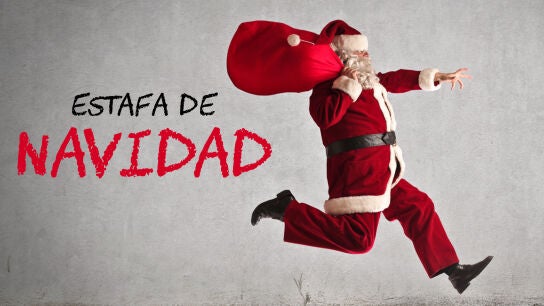 Imagen de un Pap&aacute; Noel corriendo