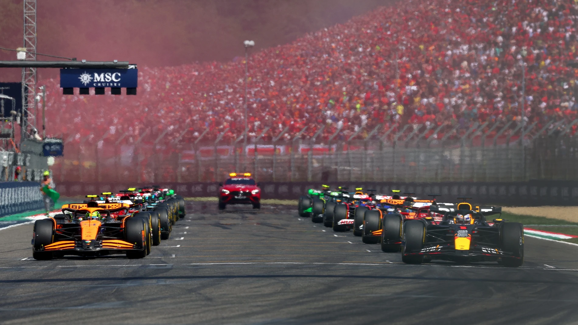 Salida del GP de Emilia Romaña Salida del GP de Emilia Romaña