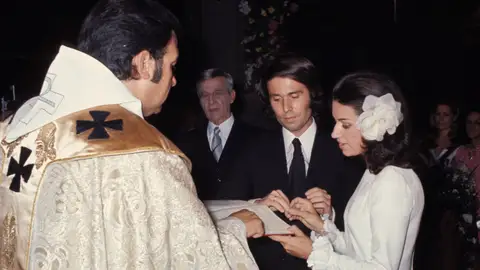 Raphael y Natalia Figueroa el día de su boda Raphael y Natalia Figueroa el día de su boda