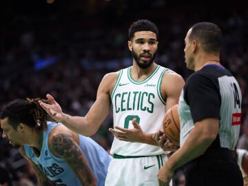 Jayson Tatum, en un partido de la NBA