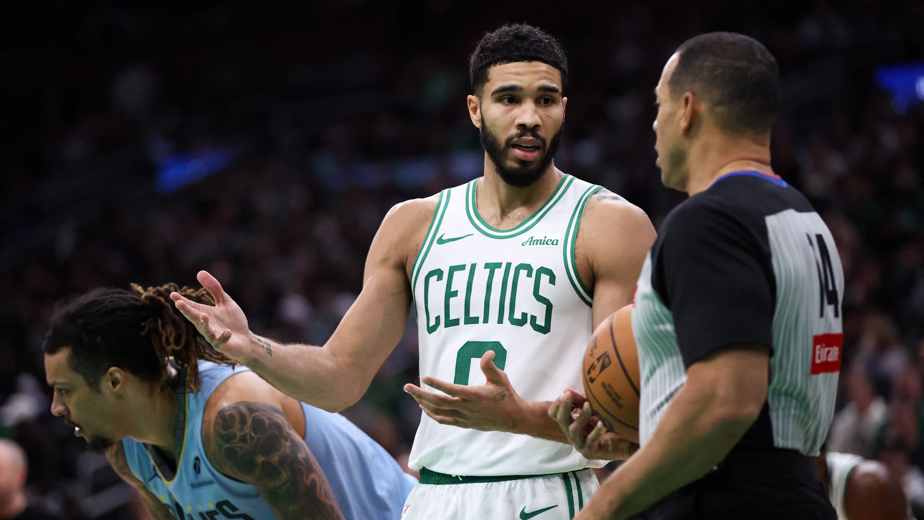 Jayson Tatum, en un partido de la NBA Jayson Tatum, en un partido de la NBA