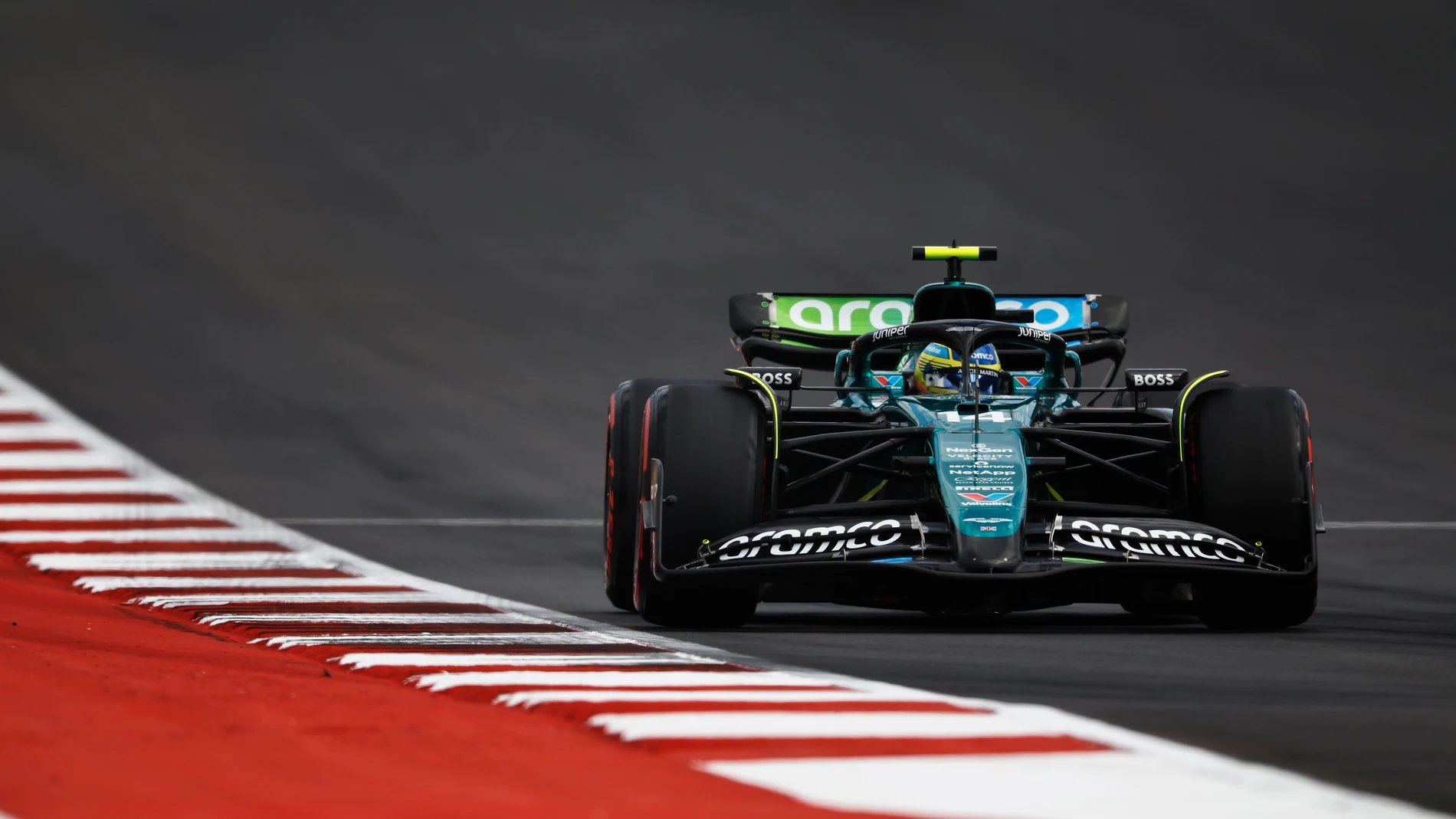 Fernando Alonso durante el GP de las Américas 2024 Fernando Alonso durante el GP de las Américas 2024