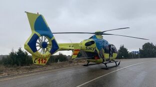 Imagen de archivo de un helic&oacute;ptero medicalizado del Sacyl.