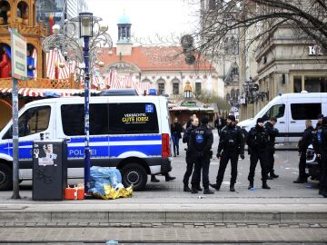 Policía de Alemania en Magdeburgo