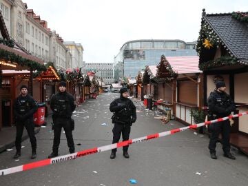 Imagen del mercado de Navidad en el que sucedió el atropello múltiple en Alemania.