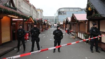 Imagen del mercado de Navidad en el que sucedió el atropello múltiple en Alemania.