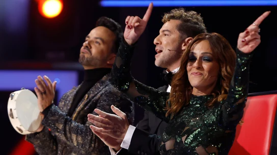 Luis Fonsi, David Bisbal y Eva González Luis Fonsi, David Bisbal y Eva González