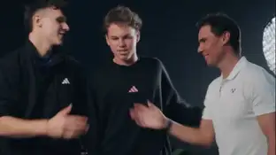 Nadal conociendo a las promesas del tenis Nadal conociendo a las promesas del tenis