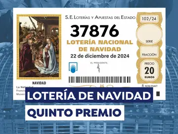 Primer quinto premio de la Lotería de Navidad 2024 Primer quinto premio de la Lotería de Navidad 2024