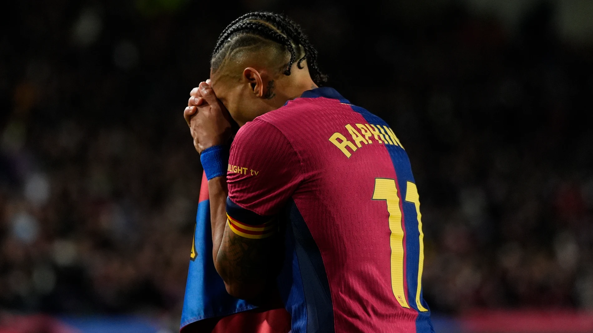 Raphinha se desespera tras el segundo gol del Atleti Raphinha se desespera tras el segundo gol del Atleti