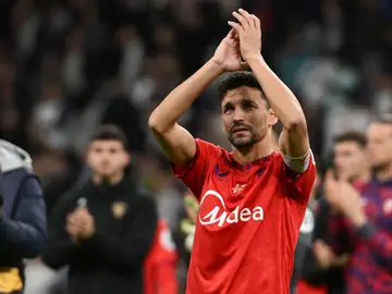 Jesús Navas se despidió del fútbol en el Bernabéu Jesús Navas se despidió del fútbol en el Bernabéu