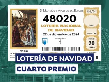 48020, segundo cuarto premio de la Lotería de Navidad 2024