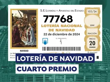 Primer cuarto premio de la Lotería de Navidad 2024 Primer cuarto premio de la Lotería de Navidad 2024