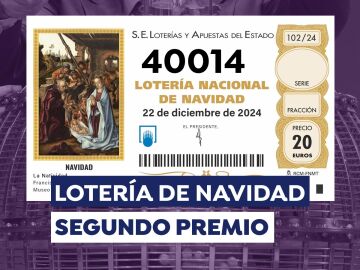 El segundo premio de la Lotería de Navidad 2024