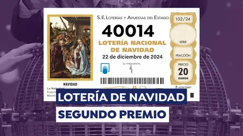 El segundo premio de la Lotería de Navidad 2024 El segundo premio de la Lotería de Navidad 2024