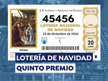 Cuarto quinto premio de la Lotería de Navidad 2024 Cuarto quinto premio de la Lotería de Navidad 2024