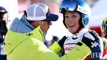 Lindsey Vonn tras su regreso en St Moritz, Suiza