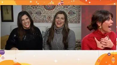 Las hermanas de María José Suárez la sorprenden por Navidad: Las hermanas de María José Suárez la sorprenden por Navidad: