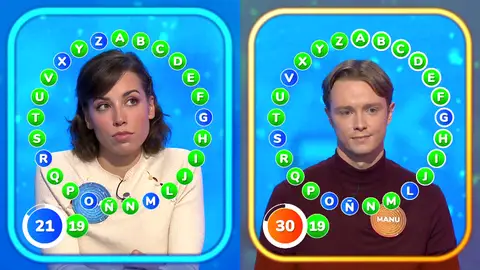 ¡Máxima igualdad! Manu y Rosa protagonizan un tenso pulso en el tramo final de El Rosco ¡Máxima igualdad! Manu y Rosa protagonizan un tenso pulso en el tramo final de El Rosco