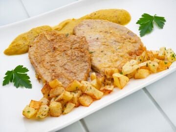 Redondo marinera con salsa de mostaza, de Argui&ntilde;ano: "Otro plato r&aacute;pido y bueno"