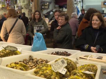 Mercado en Navidad