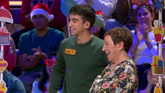 &iexcl;La suerte ha llegado por Navidad!: Iker y Maricruz consiguen adivinar la letra oculta 