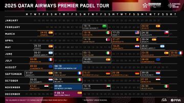 Calendario del Premier Padel 2025, al detalle