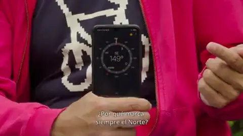 David Ballesteros explica el funcionamiento de la brújula David Ballesteros explica el funcionamiento de la brújula