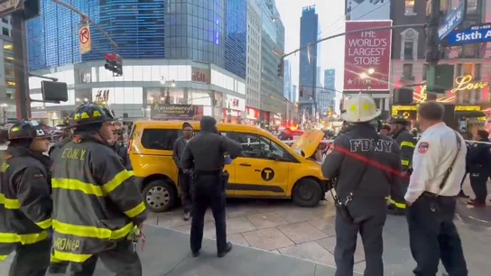 Atropello taxi en Nueva York Atropello taxi en Nueva York