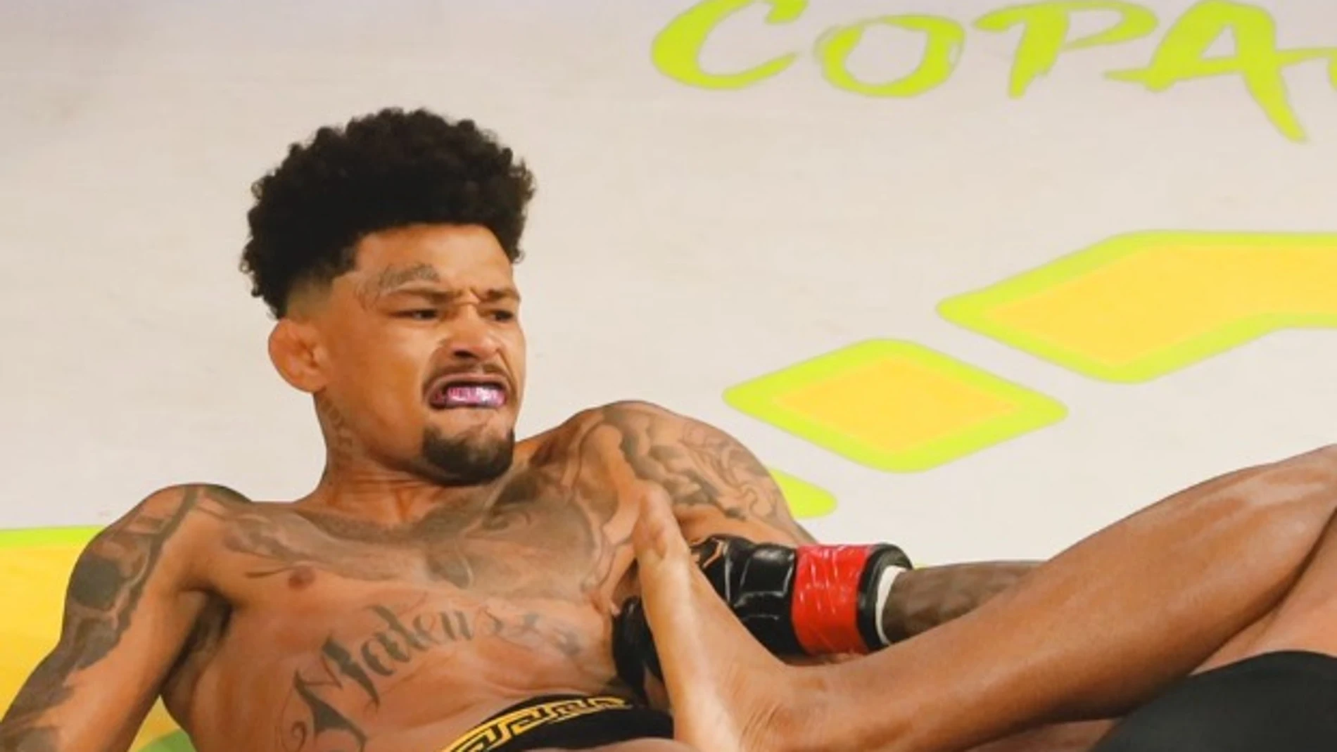 Mateus Mendonça, en un combate ante Luan Matheus Mateus Mendonça, en un combate ante Luan Matheus