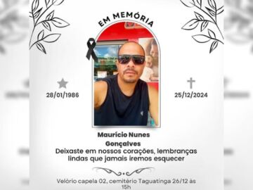 Mauricio Nunes Goncalves, cuñado de la hermana de Endrick, asesinado cerca de Brasilia