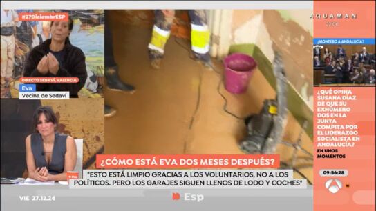 La indignaci&oacute;n de Eva y Lorena dos meses despu&eacute;s de la DANA: "Esto est&aacute; limpio gracias a los voluntarios, no por los pol&iacute;ticos"