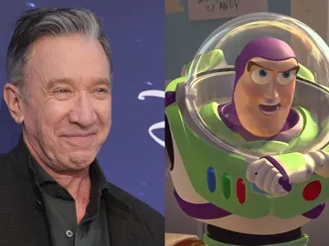 Tim Allen y Buzz Lightyear Tim Allen y Buzz Lightyear