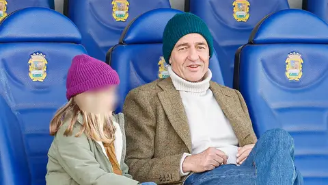 Alessandro Lequio y su hija Alessandro Lequio y su hija