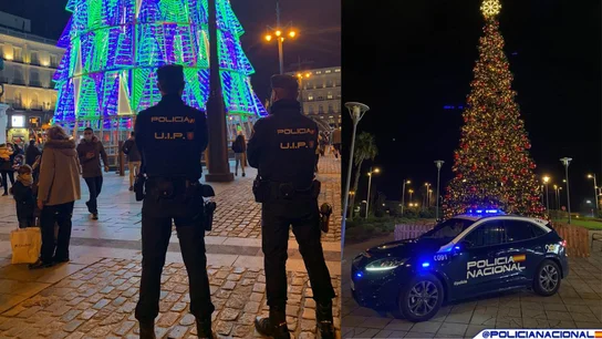 Imagen de archivo de la Policía en Navidad. Imagen de archivo de la Policía en Navidad.