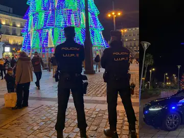 Imagen de archivo de la Policía en Navidad. Imagen de archivo de la Policía en Navidad.