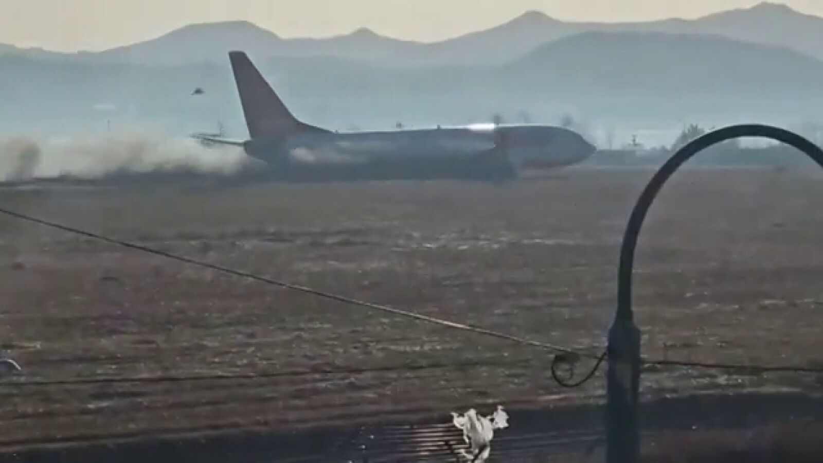 Vídeo del momento del accidente de avión en Corea del Sur