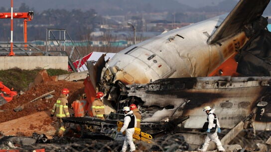 Accidente de avi&oacute;n en Corea del Sur