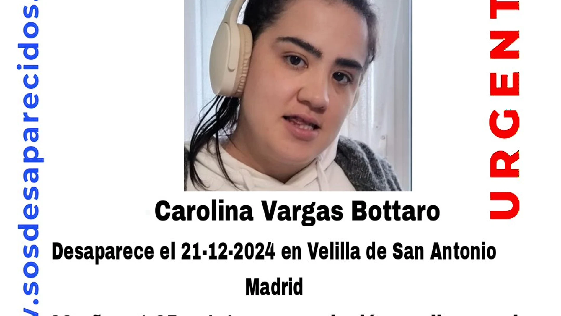 Desaparición de Carolina Vargas en Velilla de San Antonio: preocupación por una joven vulnerable Desaparición de Carolina Vargas en Velilla de San Antonio: preocupación por una joven vulnerable